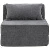 SOFAELEMENT in Leinenoptik Grau  - Grau, Design, Textil (82/64/95cm) - P & B