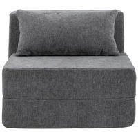 SOFAELEMENT in Leinenoptik Grau  - Grau, Design, Textil (82/64/95cm) - P & B