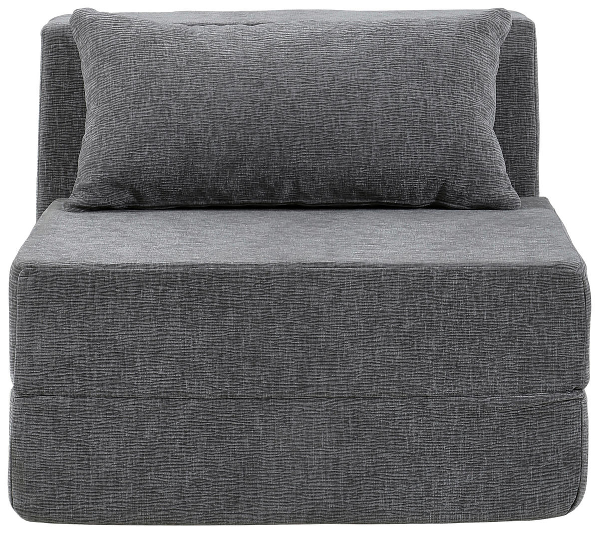 SOFAELEMENT in Leinenoptik Grau  - Grau, Design, Textil (82/64/95cm) - P & B