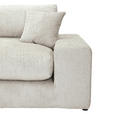 BIGSOFA Struktur, Bouclé Beige  - Greige/Beige, MODERN, Kunststoff/Textil (240/76/125cm) - Landscape
