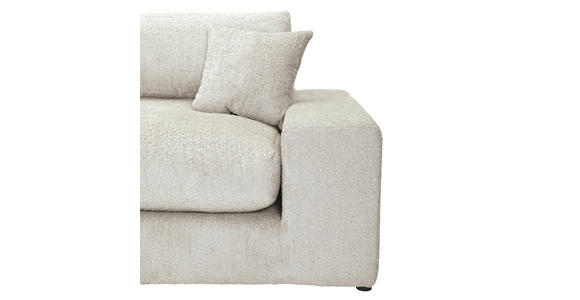 BIGSOFA Struktur, Bouclé Beige  - Greige/Beige, MODERN, Kunststoff/Textil (240/76/125cm) - Landscape