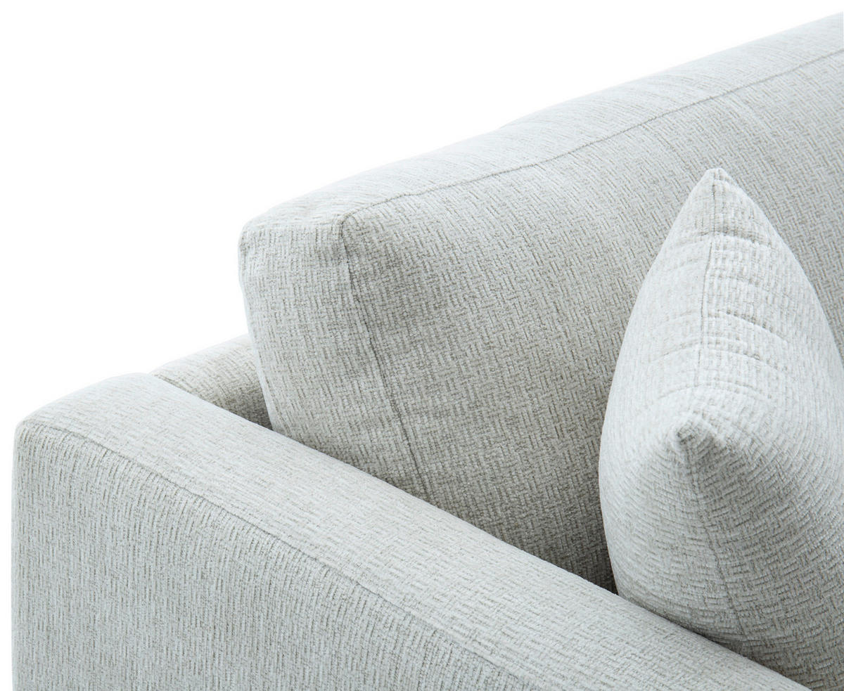 SCHLAFSOFA NOLA in Leinenoptik Beige  - Beige/Schwarz, Design, Holz/Textil (220,5/86/96cm) - Livetastic