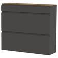 SCHUHKIPPER Gardasee  in 110/97/33 cm  - Eichefarben/Anthrazit, Design, Holzwerkstoff (110/97/33cm) - Moderano