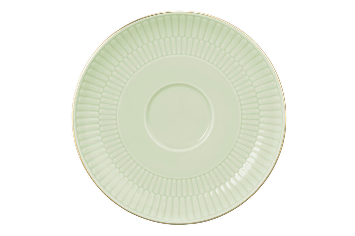 KROŽNIČEK  Amina  keramika  16 cm        - zlate barve/žajbljevo zelena, Basics, keramika (16cm) - Seltmann Weiden