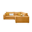 ECKSOFA  in Chenille Currygelb  248/248 cm  - Currygelb/Creme, KONVENTIONELL, Kunststoff/Textil (248/248cm) - Carryhome