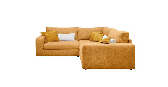ECKSOFA  in Chenille Currygelb  248/248 cm  - Currygelb/Creme, KONVENTIONELL, Kunststoff/Textil (248/248cm) - Carryhome