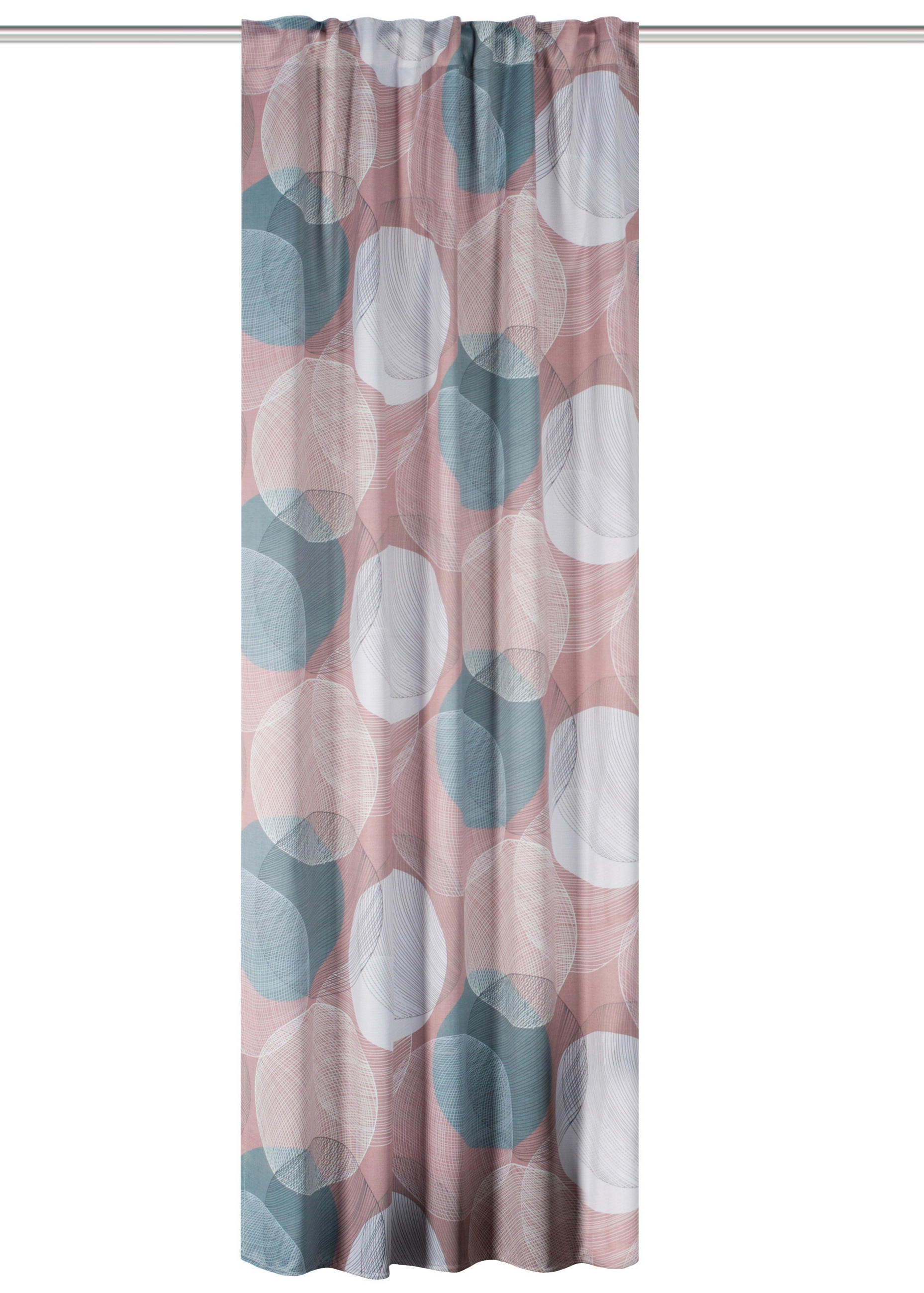 FERTIGVORHANG blickdicht  - Rosa, Design, Textil (135/245cm)