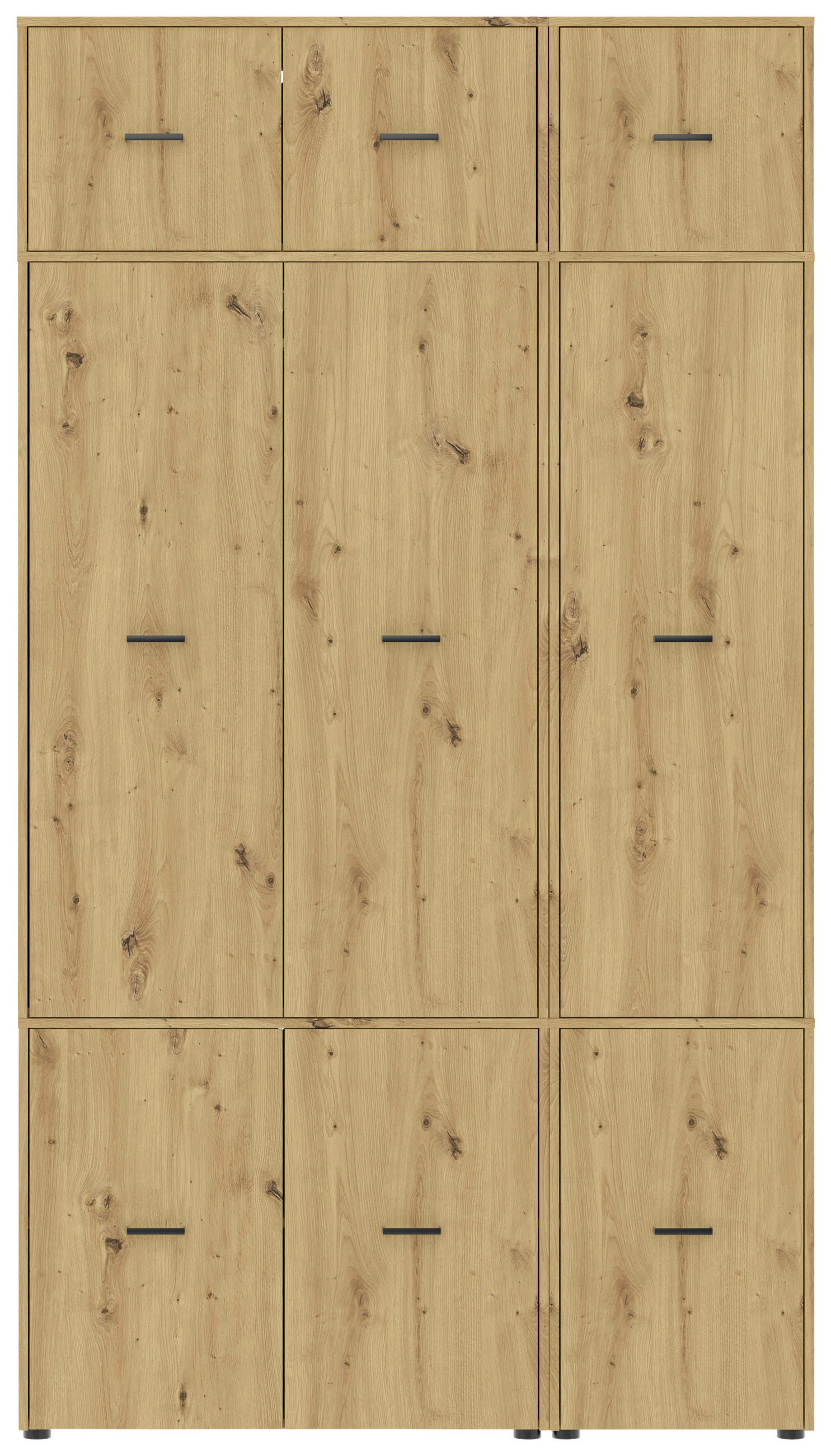 Kleiderschrank Kivo Eiche Artisan Dekor, B: 135 Cm