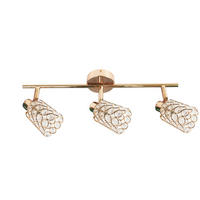 STRAHLER York   - Transparent/Roségold, KONVENTIONELL, Glas/Metall (55/8cm)