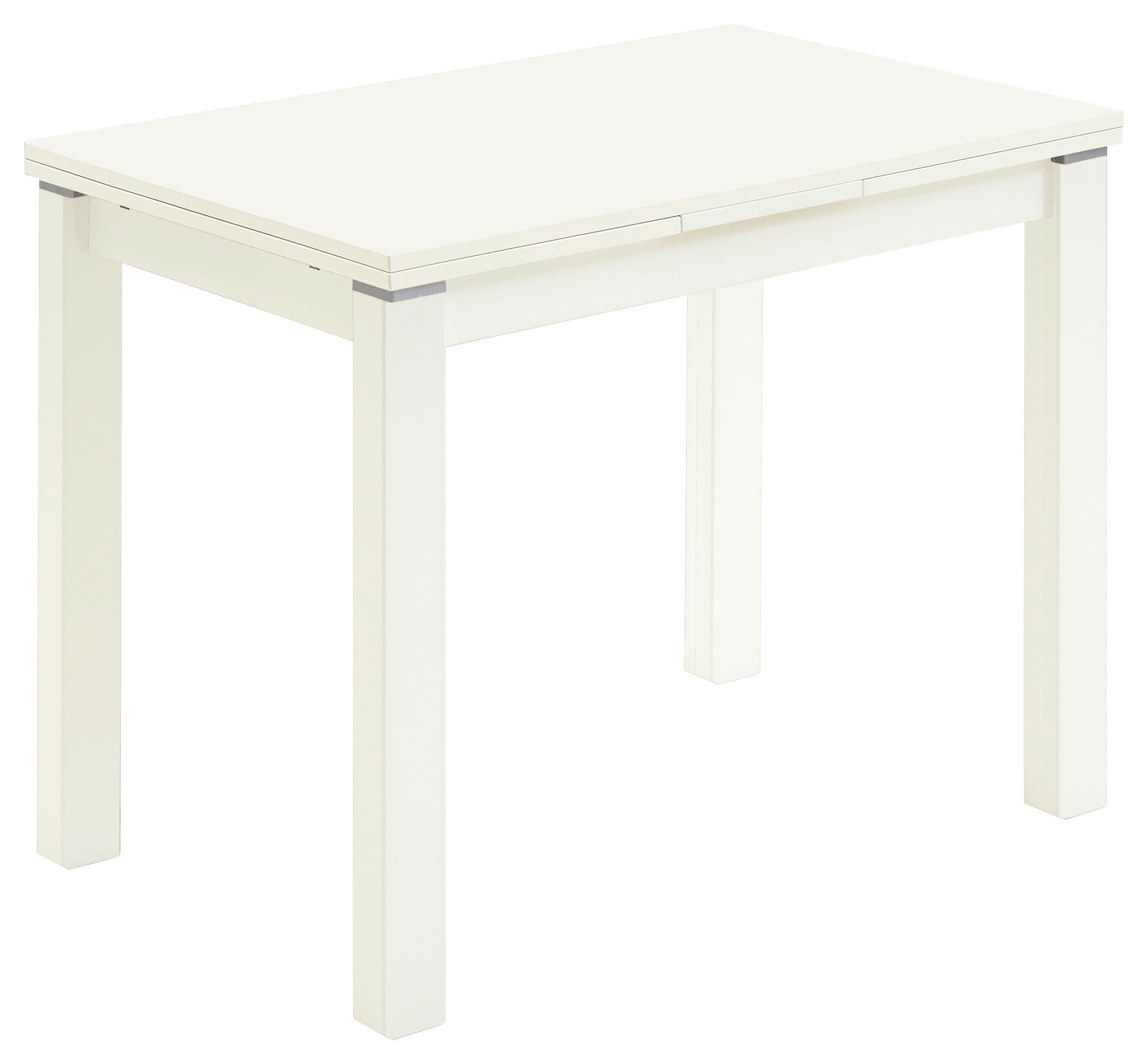 ESSTISCH in Holzwerkstoff 90-150/60/76 cm  - Weiss, Konventionell, Holzwerkstoff (90-150/60/76cm) - Valdera