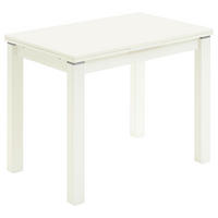 ESSTISCH in Holzwerkstoff 90-150/60/76 cm  - Weiss, Konventionell, Holzwerkstoff (90-150/60/76cm) - Valdera