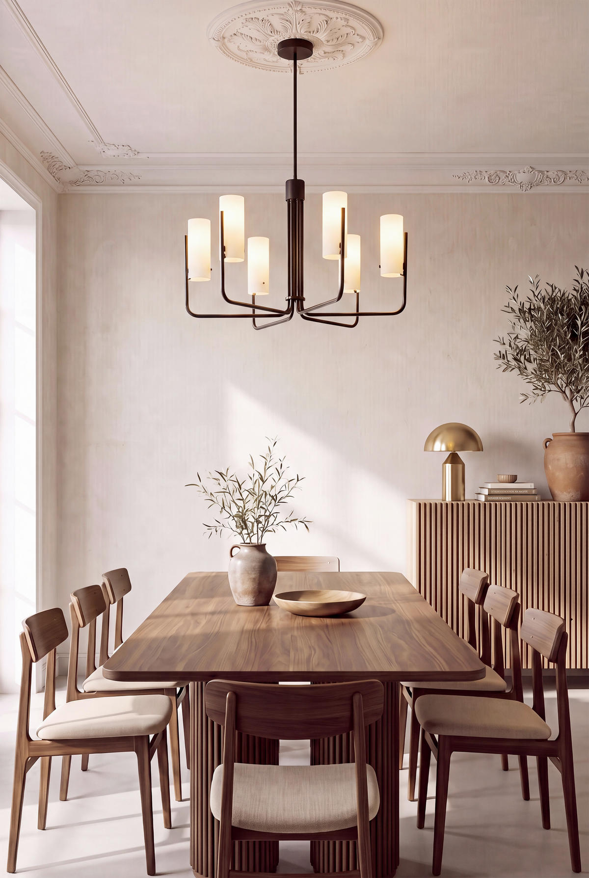 HÄNGELEUCHTE 65/88 cm  - Schwarz/Weiß, Trend, Glas/Metall (65/88cm) - Collett's Monde