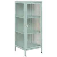 KOMODA, mátově zelená, 40/101,5/40 cm - mátově zelená/barvy zlata, Design, kov/sklo (40/101,5/40cm) - MID.YOU