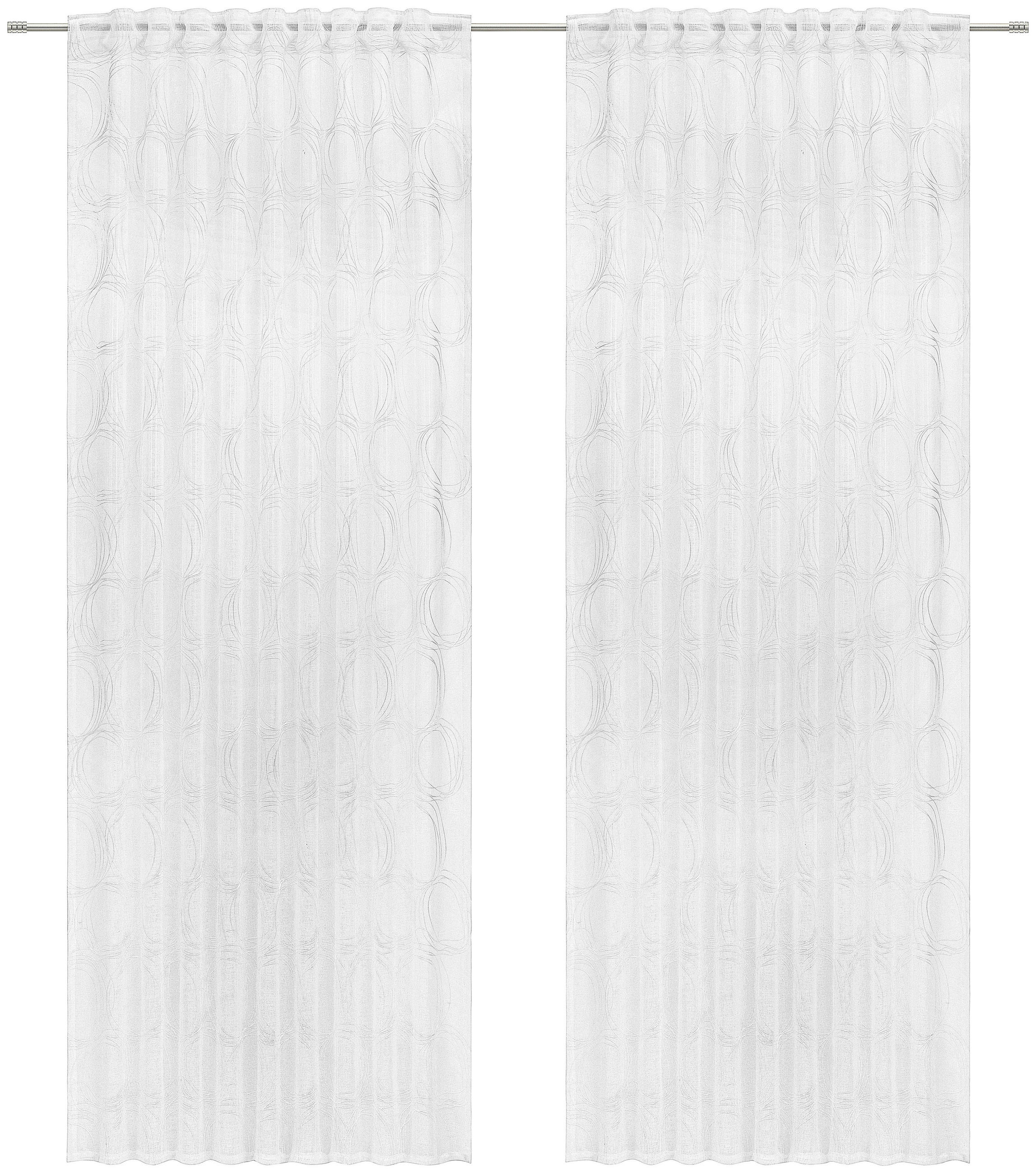 FERTIGVORHANG  halbtransparent  140/245 cm  2 Stück  - Weiß, Basics, Textil (140/245cm) - Esposa