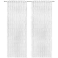 FERTIGVORHANG  halbtransparent  140/245 cm  2 Stück  - Weiß, Basics, Textil (140/245cm) - Esposa