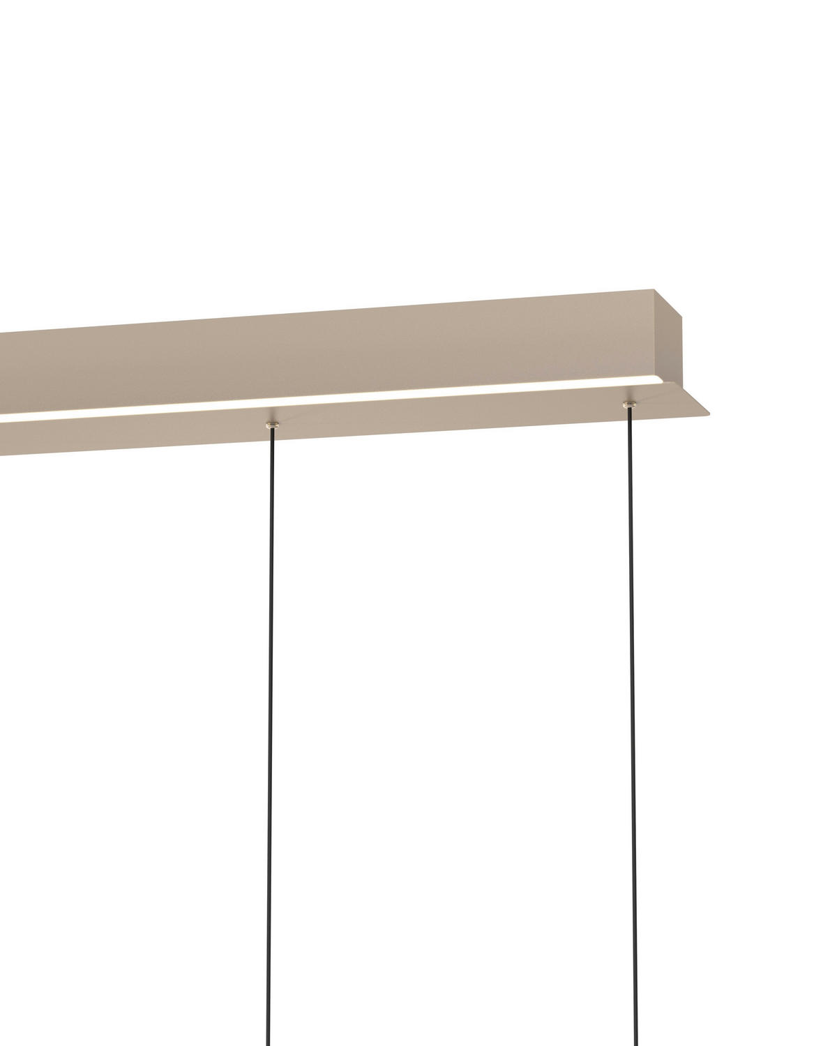 LAMPĂ SUSPENDATĂ CU LED 102/10,5/180 cm  - nisipiu, Design, metal (102/10,5/180cm)