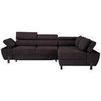 HÖRNSOFFA i vävt tyg grafitfärgad  - grafitfärgad/svart, Modern, metall/trämaterial (277/90/93cm) - MID.YOU