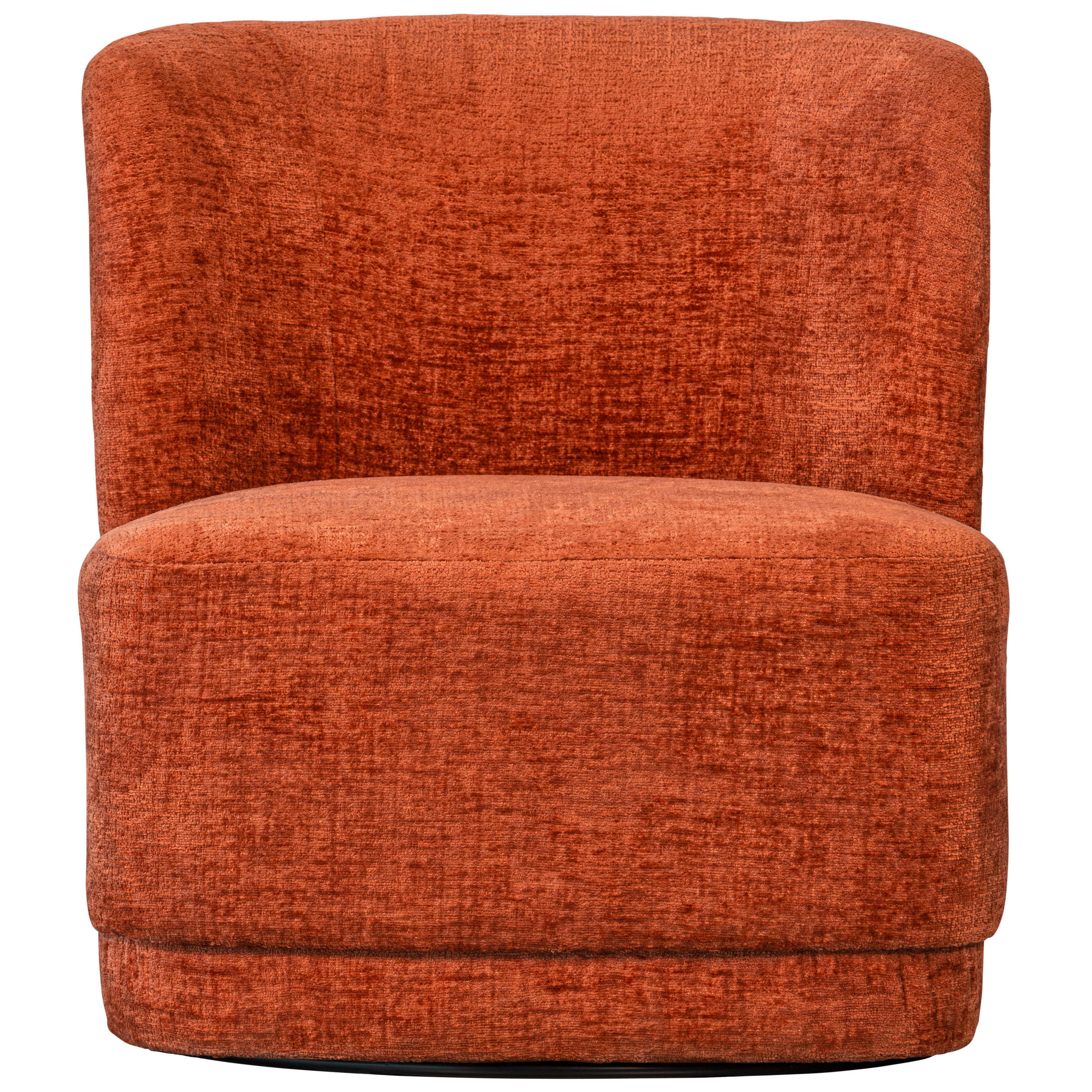 SESSEL in Samt Dunkelorange  - Dunkelorange/Schwarz, Design, Textil/Metall (74/75/65cm) - Livetastic