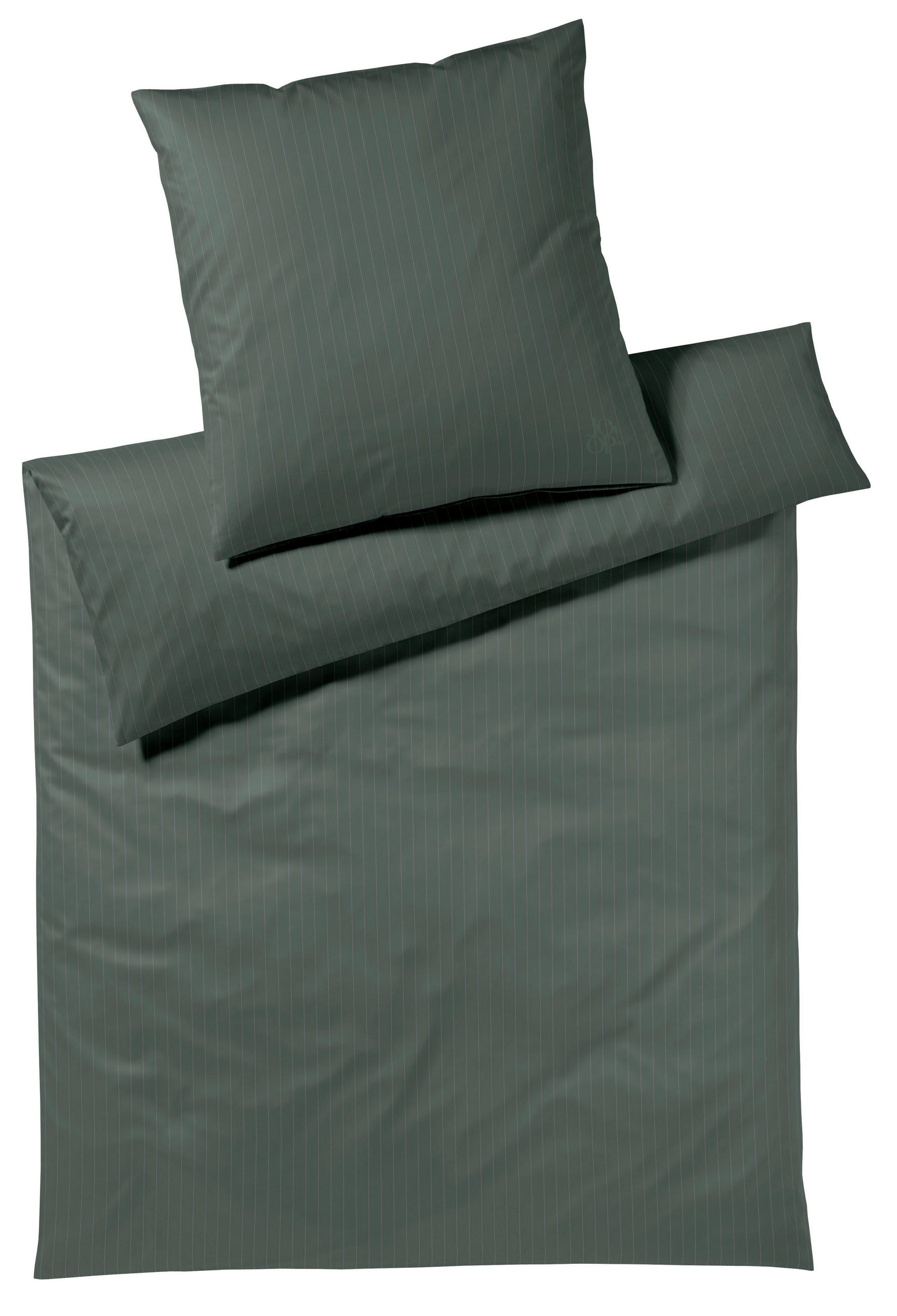 BETTWÄSCHE Flanell 155/220 cm  - Dunkelgrün, Design, Textil (155/220cm) - Joop!