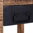 BEISTELLTISCH 27,5/27,5/80 cm Mangoholz massiv Braun, Schwarz quadratisch  - Schwarz/Braun, LIFESTYLE, Holz (27,5/27,5/80cm) - Landscape