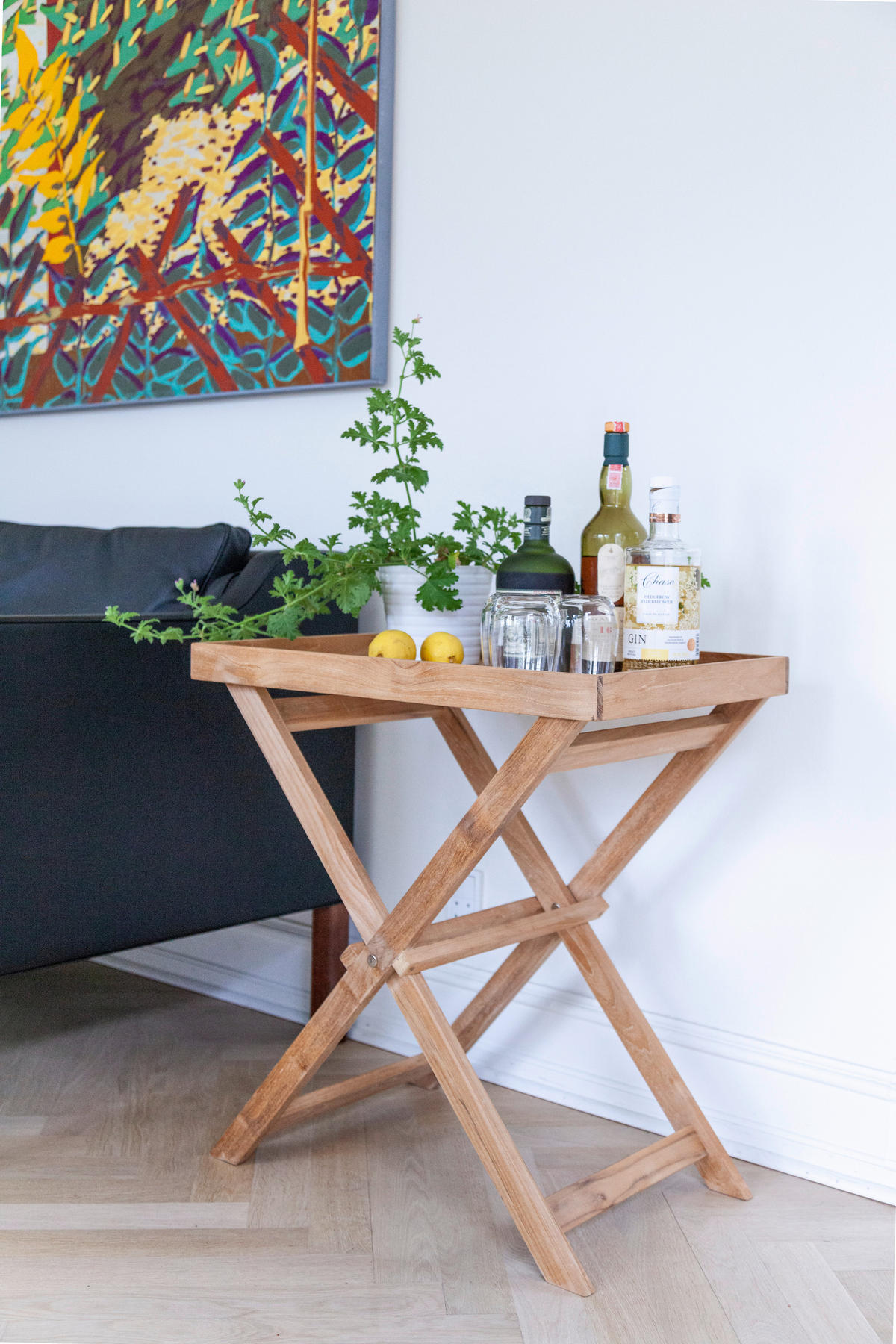 TABLETTTISCH in Holz 60/40/65 cm  - Teakfarben, Konventionell, Holz (60/40/65cm) - MID.YOU