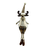 DEKOR RÉNSZARVAS - bézs/sötétbarna, Lifestyle, műanyag/textil (17/85/12cm) - X-Mas
