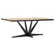 TISCHPLATTE      - Akaziefarben, Design, Holz (220/100/5cm) - Landscape