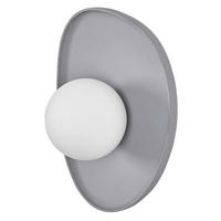 WANDLEUCHTE 20/13.5/26 cm   - Grau, Basics, Glas/Stein (20/13.5/26cm) - Osram