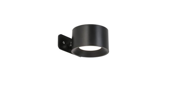 AKKU-WANDLEUCHTE - Schwarz, Basics, Kunststoff/Metall (9,2/8/4,5cm) - Novel
