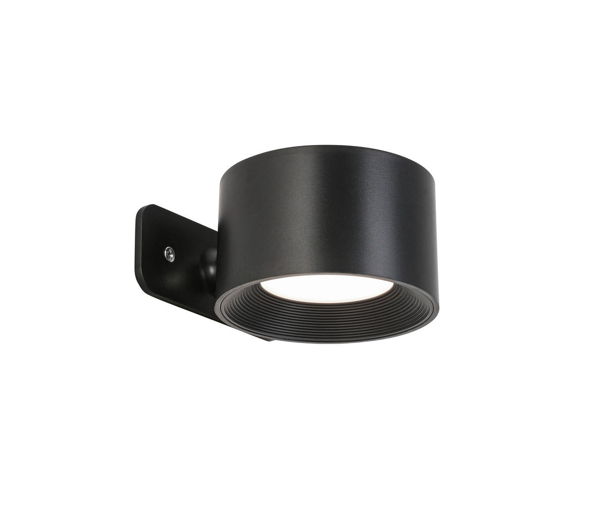 NABÍJATEĽNÉ NÁSTENNÉ SVIETIDL, 9,2/8/4,5 cm - čierna, Basics, kov/plast (9,2/8/4,5cm) - Novel