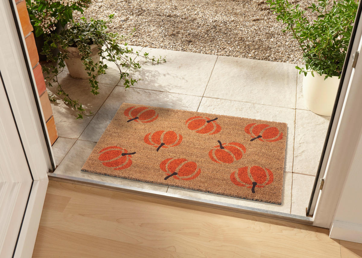 KOKOSMATTE  45/75 cm  Orange, Hellbraun  - Hellbraun/Orange, Basics, Naturmaterialien/Kunststoff (45/75cm)