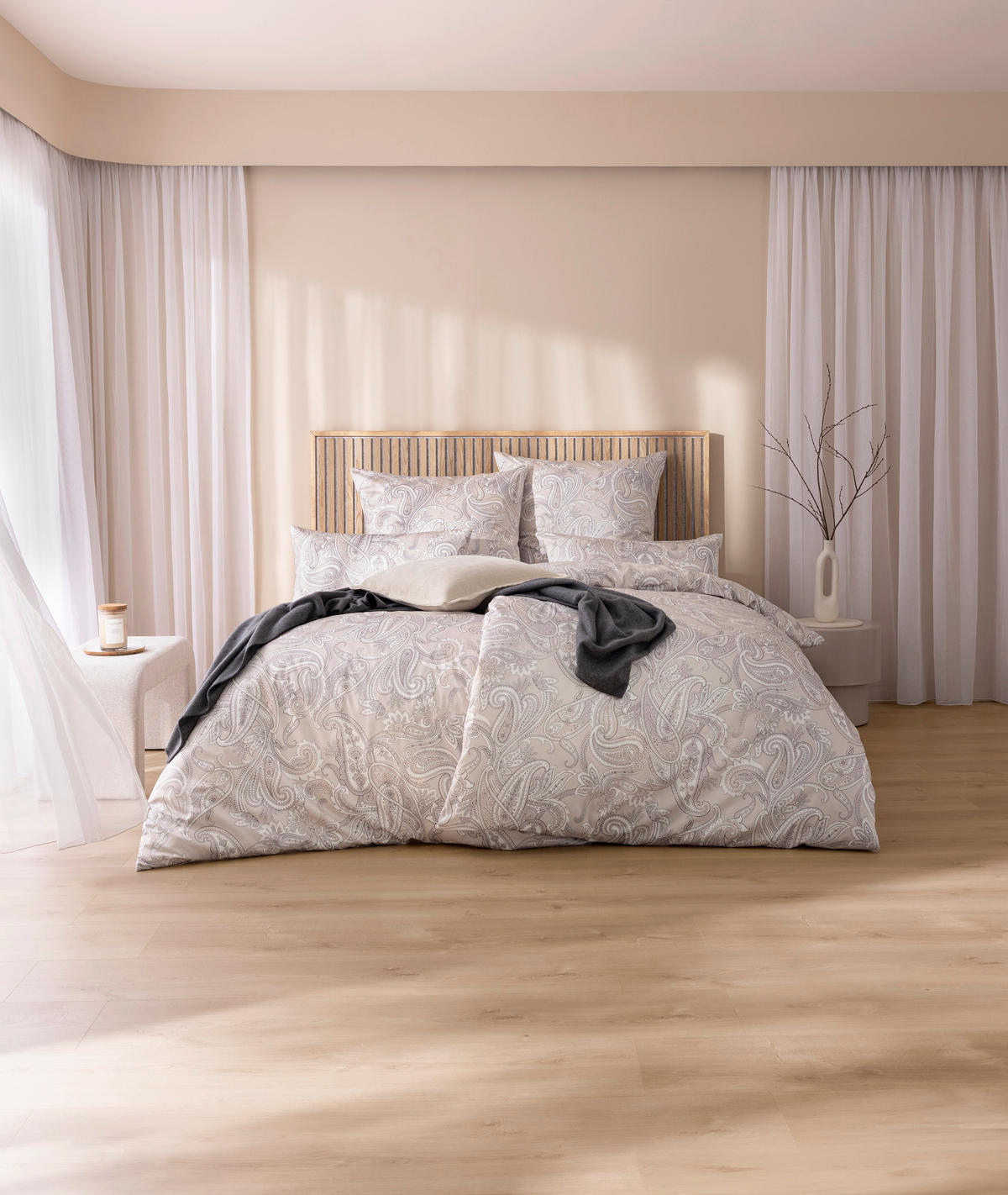 BETTWÄSCHE Exquisit 135/200 cm  - Creme, Design, Textil (135/200cm) - Estella