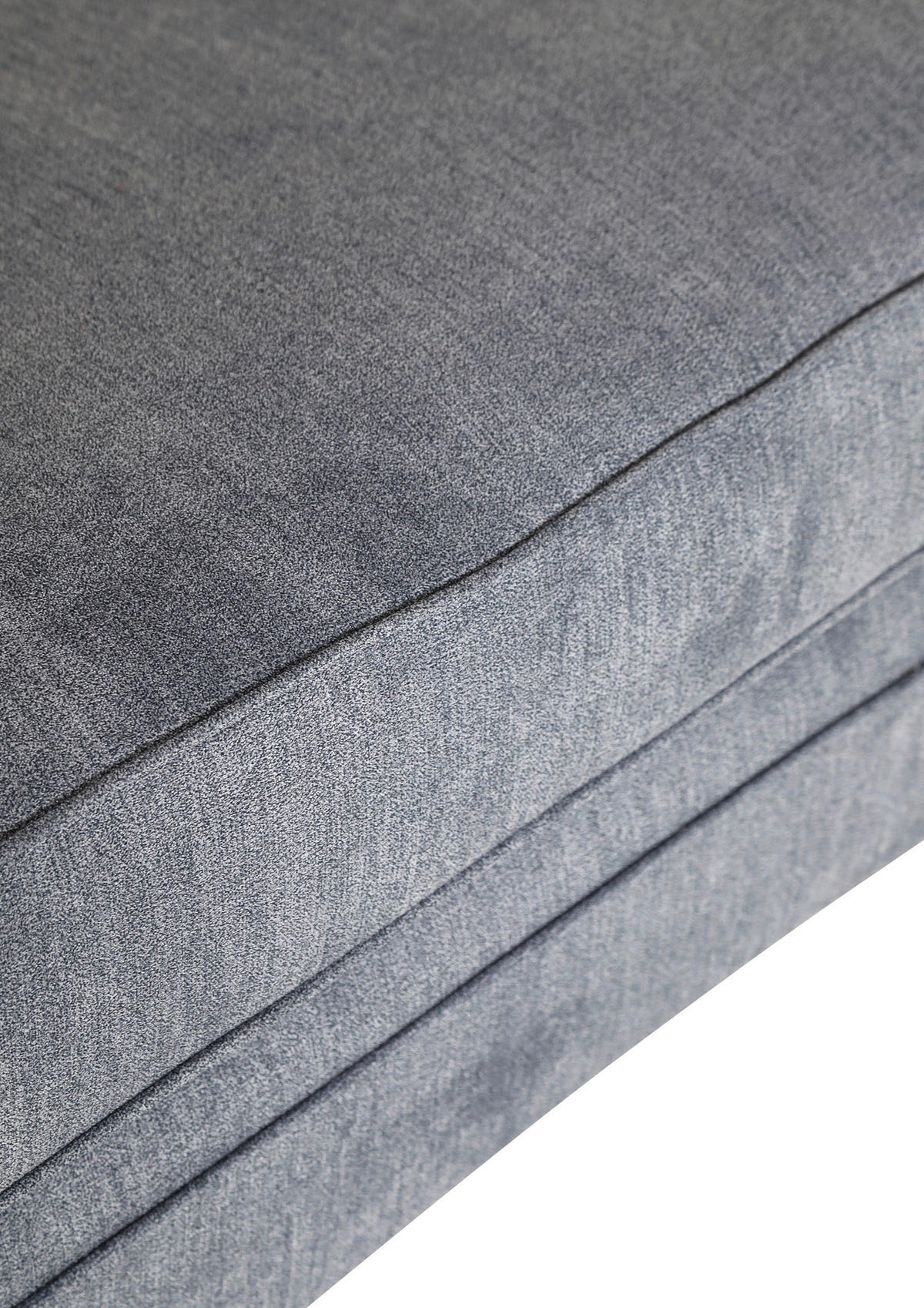 BIGSOFA in Flachgewebe Dunkelgrau  - Dunkelgrau/Dunkelbraun, Konventionell, Holz/Textil (270/80/110cm) - Livetastic