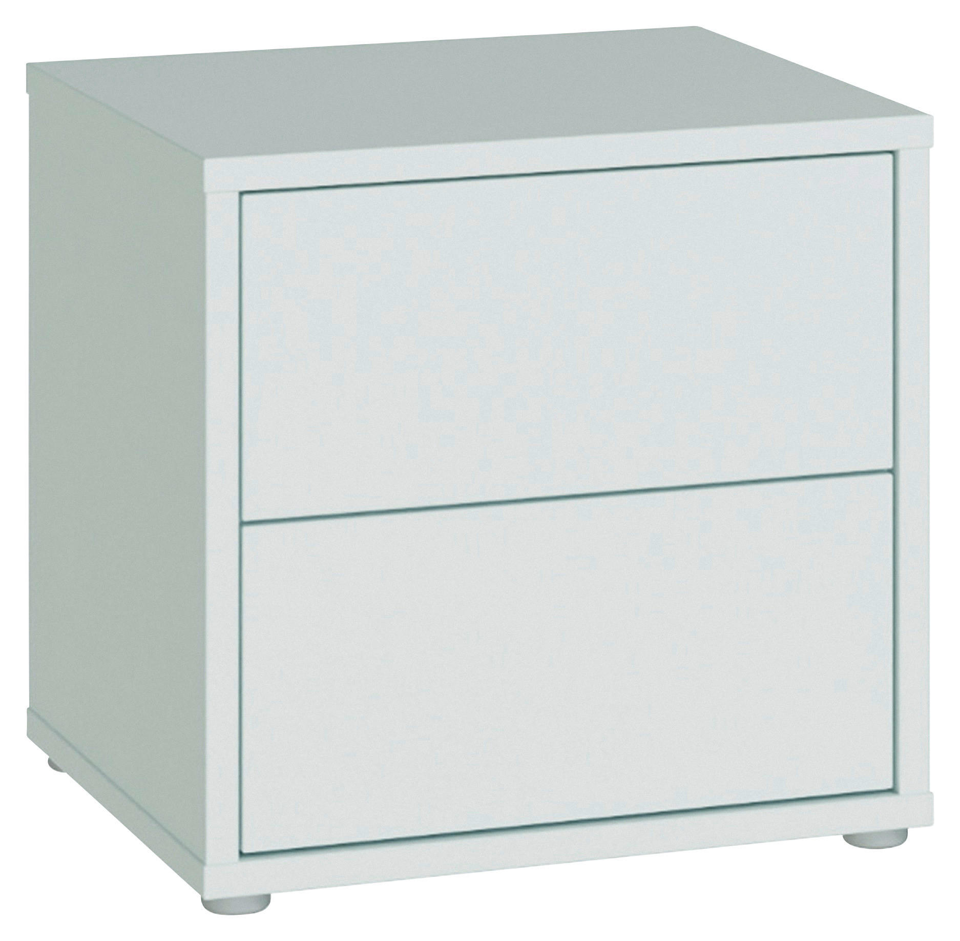 NACHTSCHRANK 50/48/42 cm  - Silberfarben/Hellgrau, Trend, Holzwerkstoff/Kunststoff (50/48/42cm) - Carryhome