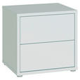NACHTSCHRANK 50/48/42 cm  - Silberfarben/Hellgrau, Trend, Holzwerkstoff/Kunststoff (50/48/42cm) - Carryhome