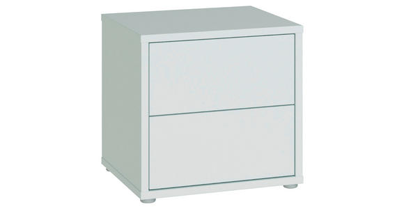 NACHTSCHRANK 50/48/42 cm  - Silberfarben/Hellgrau, Trend, Holzwerkstoff/Kunststoff (50/48/42cm) - Carryhome