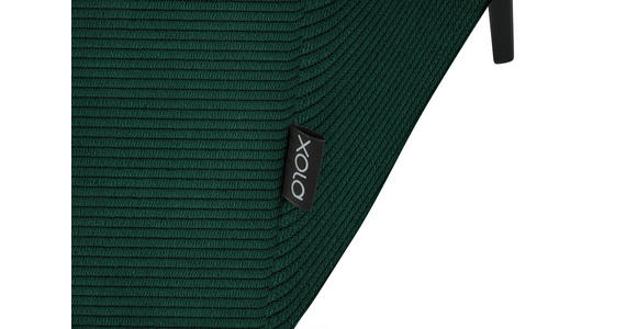 ECKSOFA in Feincord Waldgrün 205/280 cm - Waldgrün/Schwarz, Design, Textil/Metall (205/280cm) - Xora