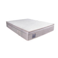 TASCHENFEDERKERNMATRATZE SILVER UP JUMBO EUROTOP 160/210 cm H4 + H4 = sehr fest  - Weiss/Beigebraun, Basics, Textil (160/210cm) - Livetastic