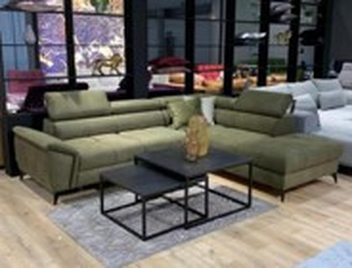UGAONA GARNITURA tamnobraon  - tamnobraon/crna, Moderno, koža/metal (265x222/75-95/98cm) - Welnova