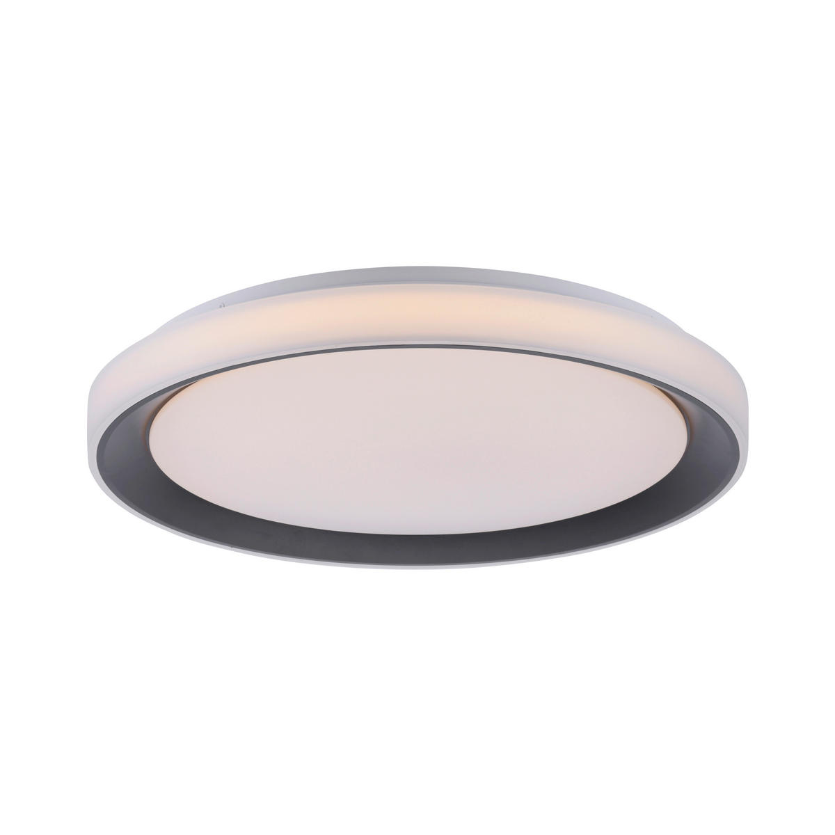 LED-DECKENLEUCHTE LOLASMART-DISC  Smart 51/7,5 cm   - Schwarz, Design, Kunststoff/Metall (51/7,5cm)