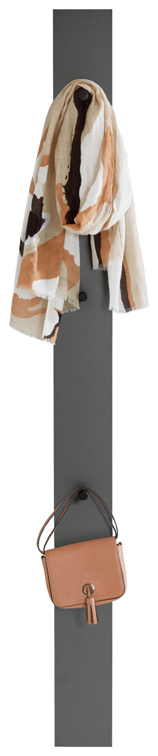 GARDEROBE 4-teilig  in 160/20/31 cm  - Eichefarben/Grau, Design, Holz (160/20/31cm) - Dieter Knoll