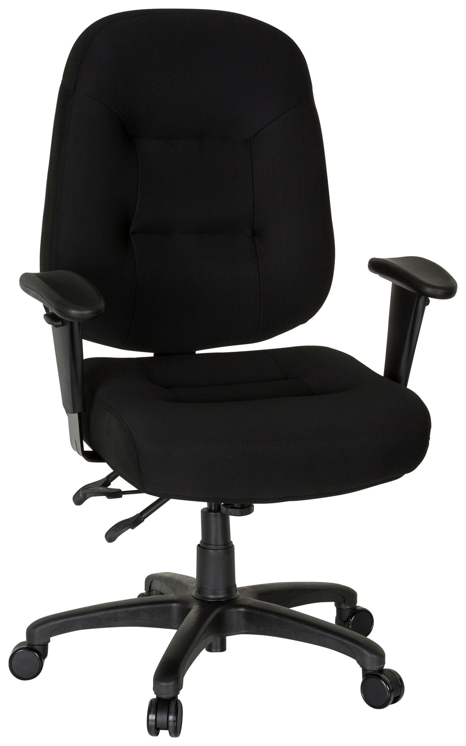 DREHSTUHL Flachgewebe Schwarz  - Schwarz, Basics, Kunststoff/Textil (76/119/69cm) - MID.YOU