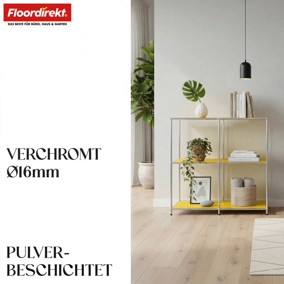 SIDEBOARD Concept Epure MK-027 78/82/40 cm  - Gelb, Basics, Metall (78/82/40cm) - Floordirekt