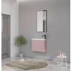 BADEZIMMER 3-teilig  in  - Weiß Hochglanz/Rosa, MODERN, Keramik/Holzwerkstoff (60/140/22cm) - MID.YOU