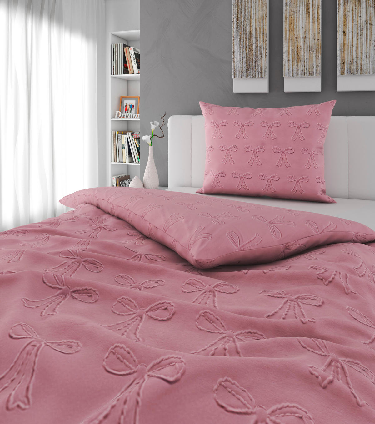 BETTWÄSCHE 2-teilig 140/200 cm  - Hellrosa, Basics, Textil (140/200cm) - Esposa