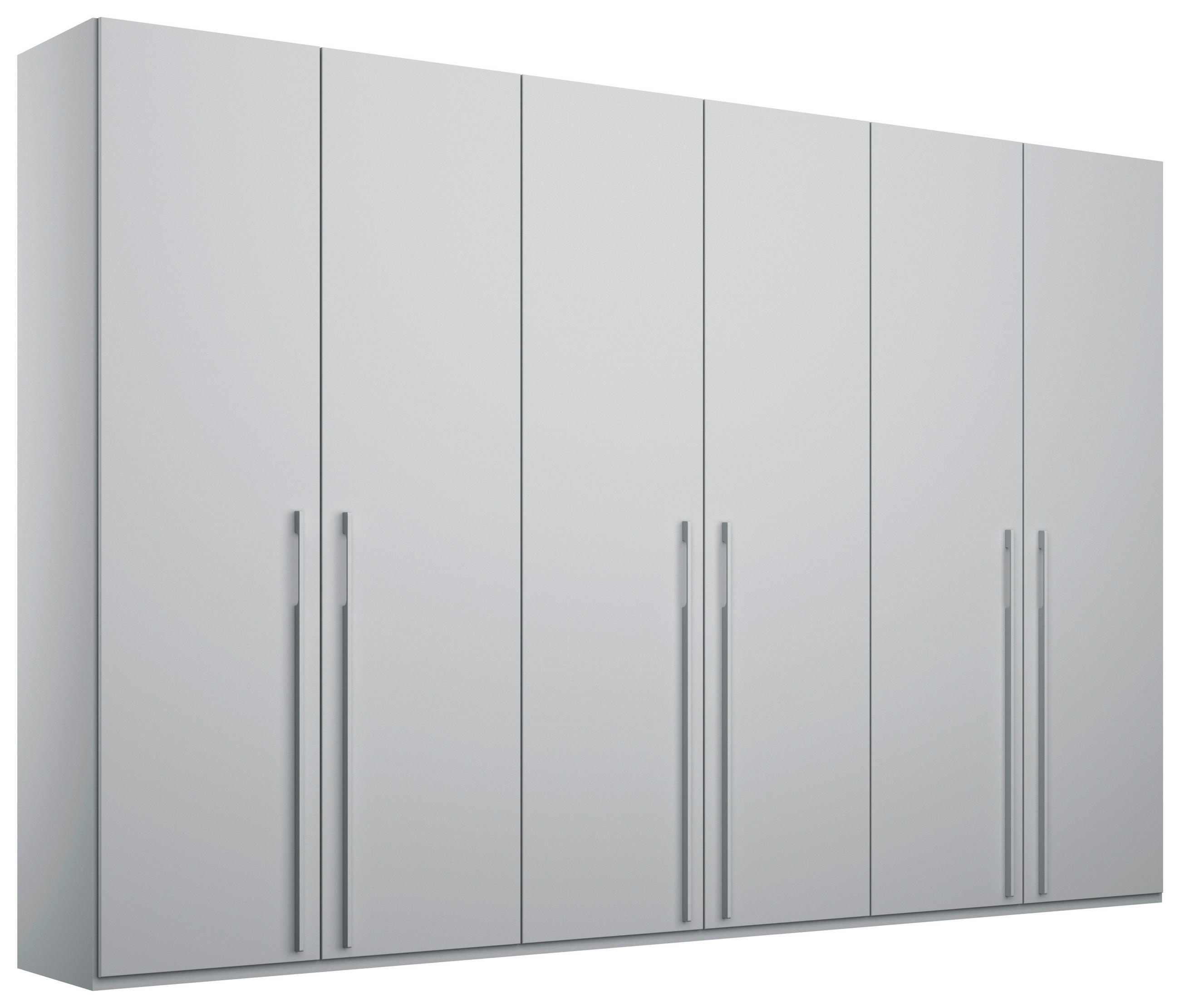 DREHTÜRENSCHRANK 301/223/60 cm,  in Grau, 6 Tür(en)  - Grau, Trend, Holzwerkstoff/Metall (301/223/60cm) - Novel