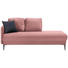 LIEGE in Textil Rosa - Anthrazit/Schwarz, MODERN, Textil (190/85/88cm) - Carryhome LIEGE in Textil Rosa - Anthrazit/Schwarz, MODERN, Textil (190/85/88cm) - Carryhome