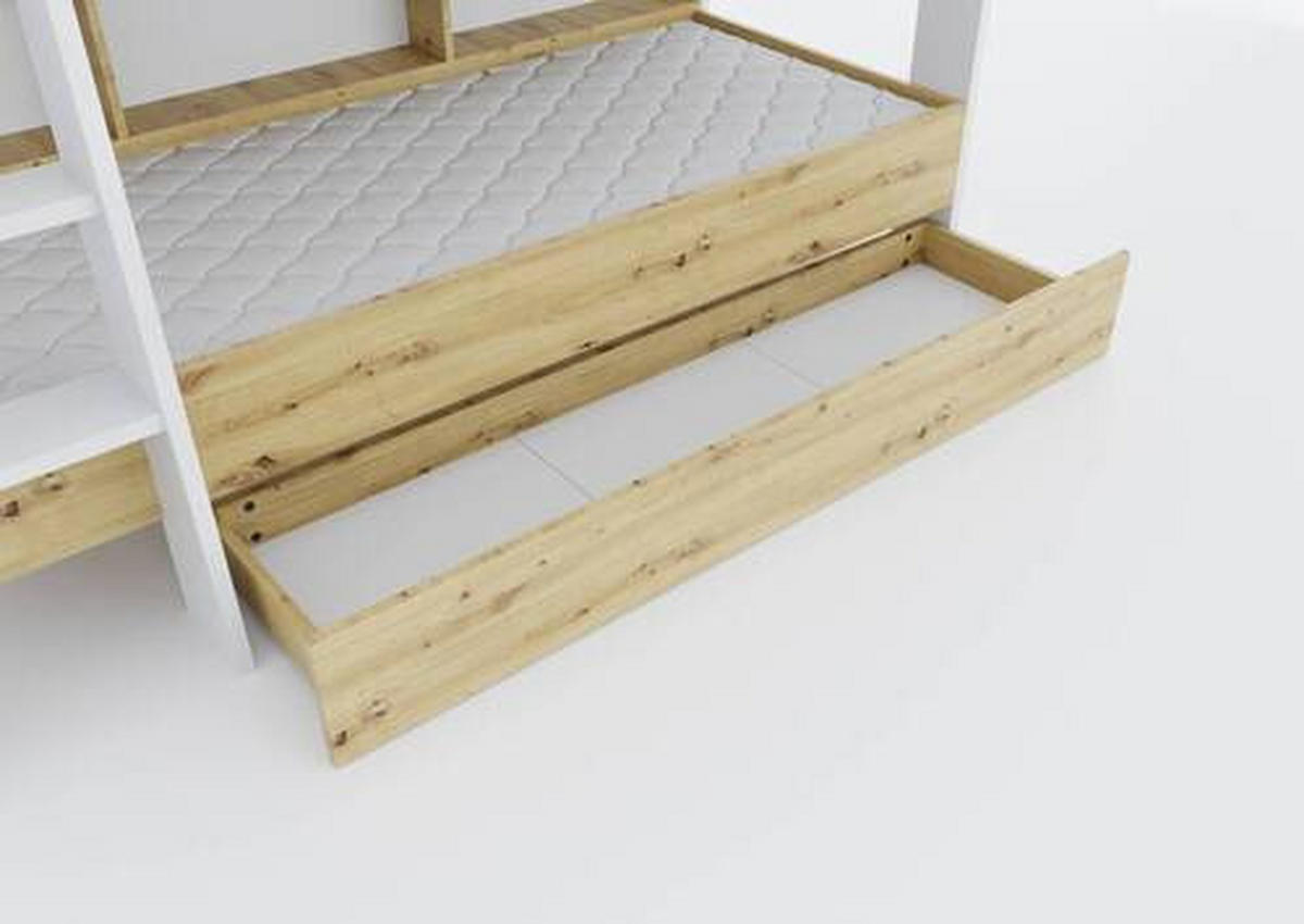 BETTKASTEN 165/14/62 cm Eiche Artisan  - Eiche Artisan, KONVENTIONELL, Holzwerkstoff (165/14/62cm) - MID.YOU
