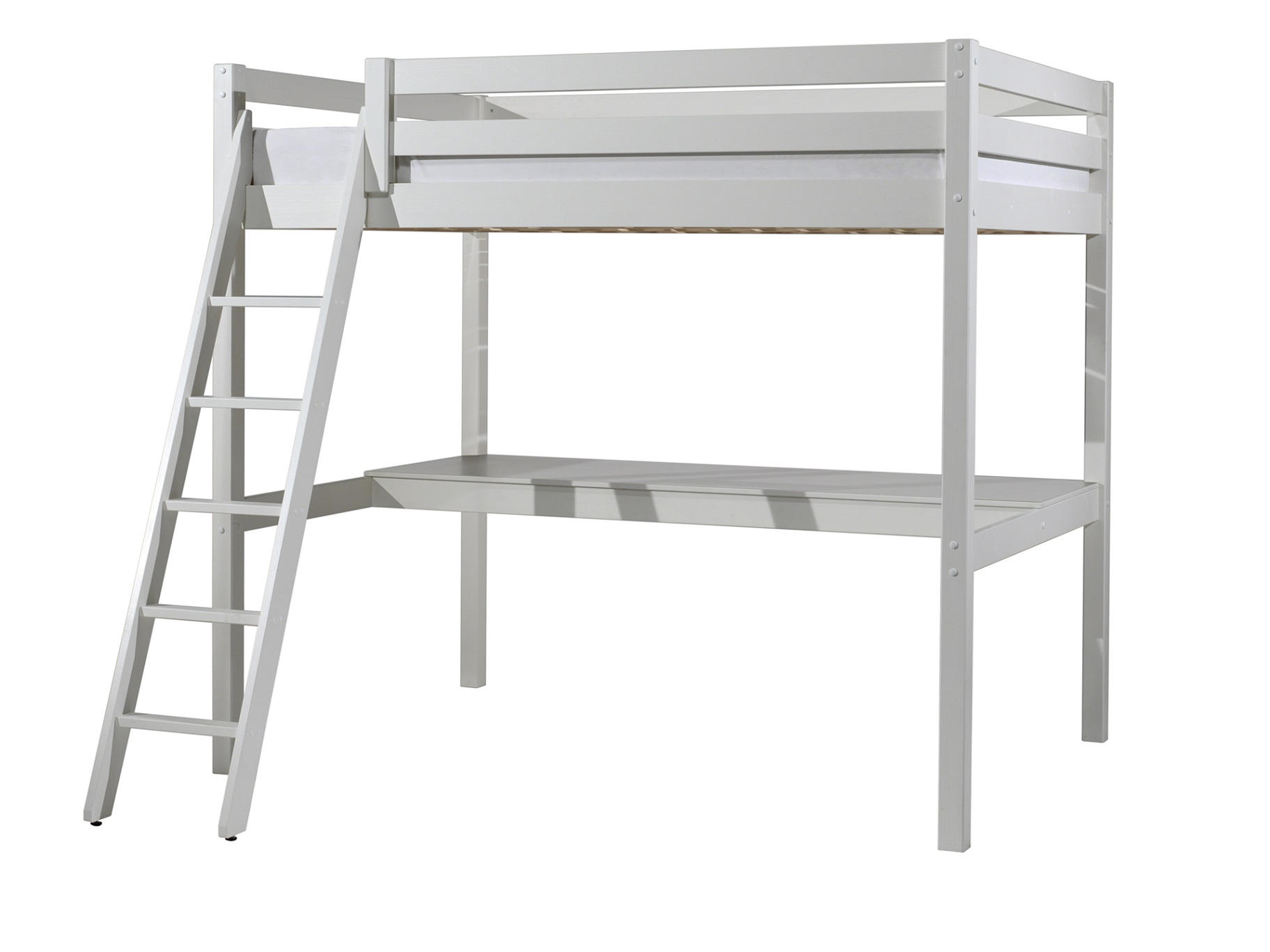HOCHBETT 140/200 cm Weiß Weiß  - Weiß/Kieferfarben, Basics, Holz (140/200cm) - MID.YOU