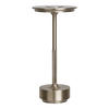 AKKU-TISCHLEUCHTE 13/28.5/13 cm   - Silberfarben, Design, Metall (13/28.5/13cm)